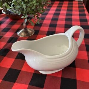 Fiesta white gravy boat- excellent condition